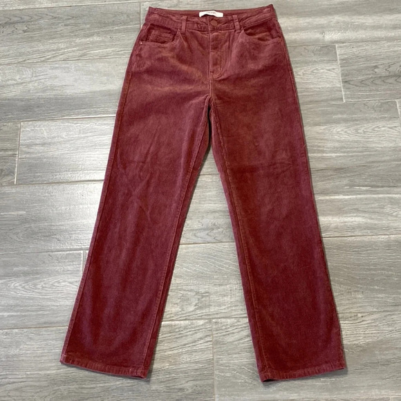 Women's Straight Leg Pants in Rust - Picture 3 of 4
